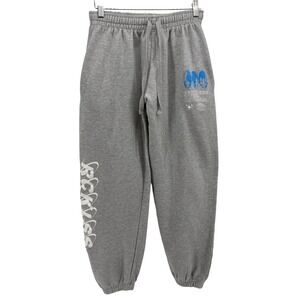 Young & Reckless Sweatpants Mens M Gray International Graphic Joggers Streetwear